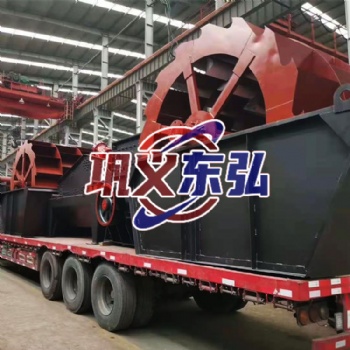 轮式洗砂机 轮斗洗砂机 砂石清洗双排洗沙设备 可定制