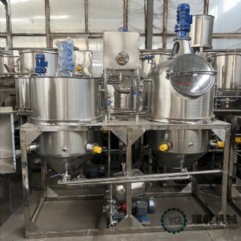 食品厂二次油提炼设备 炸货油精炼处理设备 冒烟油加工设备