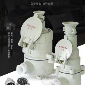 防爆插销AC-13/32 3芯4芯防爆插头插座380V220V柱铝合金