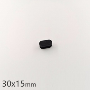 家具椭圆管塞,塑料堵头,椭圆管内塞,30x15钢脚内塞