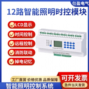 12路智能照明时控模块