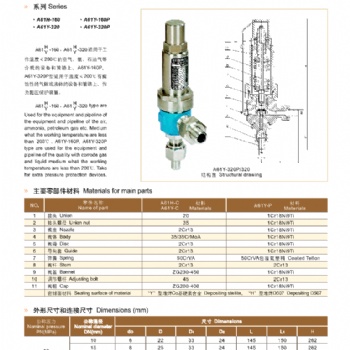 永一阀门集团安全阀A48H