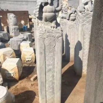 拴马桩石雕 青石拴马桩 仿古石雕拴马桩