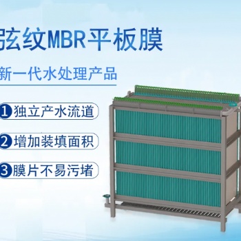 碧水源弦纹MBR平板膜1.5平方膜片工业废水过滤膜PVDF增强复合型