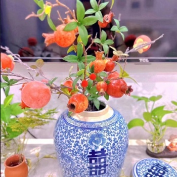 景德镇陶瓷定制厂家，青花瓷花瓶厂，陶瓷喜字罐批发