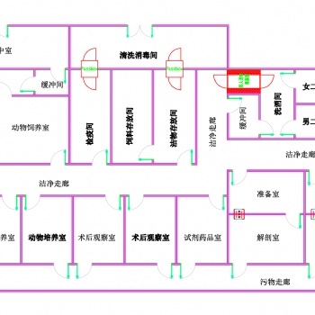 太原市动物房实验室设计图纸