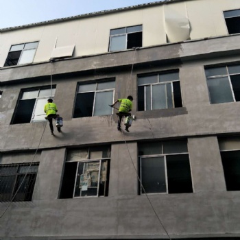 广州白云区梅花园玻璃幕墙清洗、高空外墙清洗、外墙翻新公司