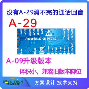 大音量,小体积通话对讲设备降噪消回音模块A-29
