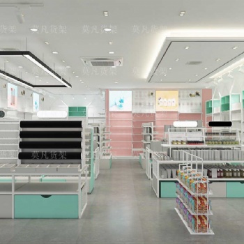 长沙玩具百货店中岛柜如何陈列-莫凡货架厂家咨询