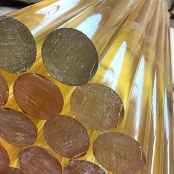 透明塑料棒AS棒颜色琥珀色-现货库存
