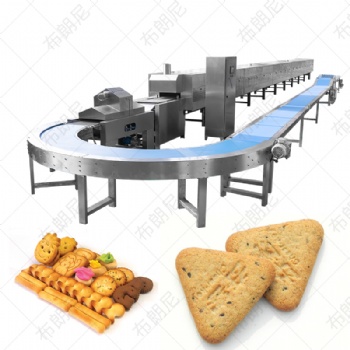 全自动焦糖饼干机器设备成型机果酱夹心饼干辊切设备