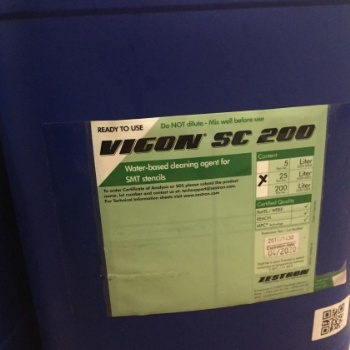 德国ZESTRON VIGON? SC 200清除焊锡膏和SMT 胶水的水基网板清洗液