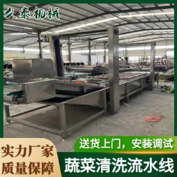 全自动蔬菜清洗流水线