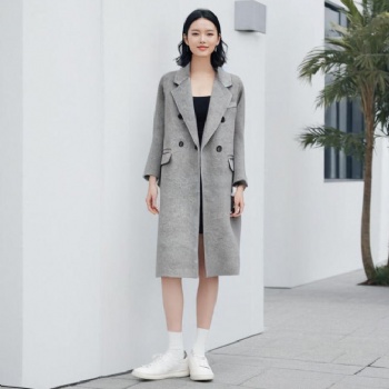 温碧霞自创IRENENA服装秋冬新款韩版毛呢外套呢子大衣