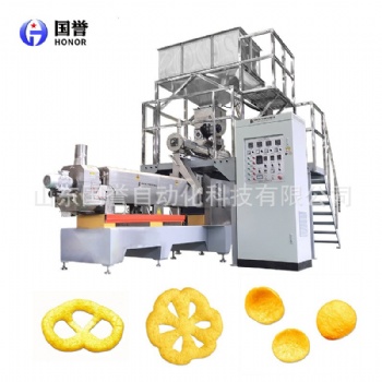 巧克力夹心米果 全自动夹心米果加工生产线 膨化食品机械