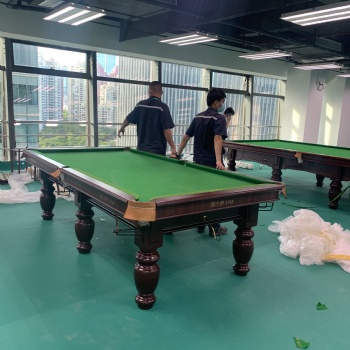 中式黑八台球桌厂家维修桌球台换布桌球台安装拆装移位桌球台配件送货